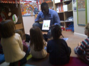 David Chuka Reading at Devonshire Preschool
