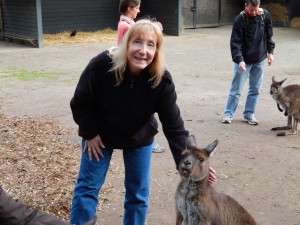 Jeanne with a Kangaroo